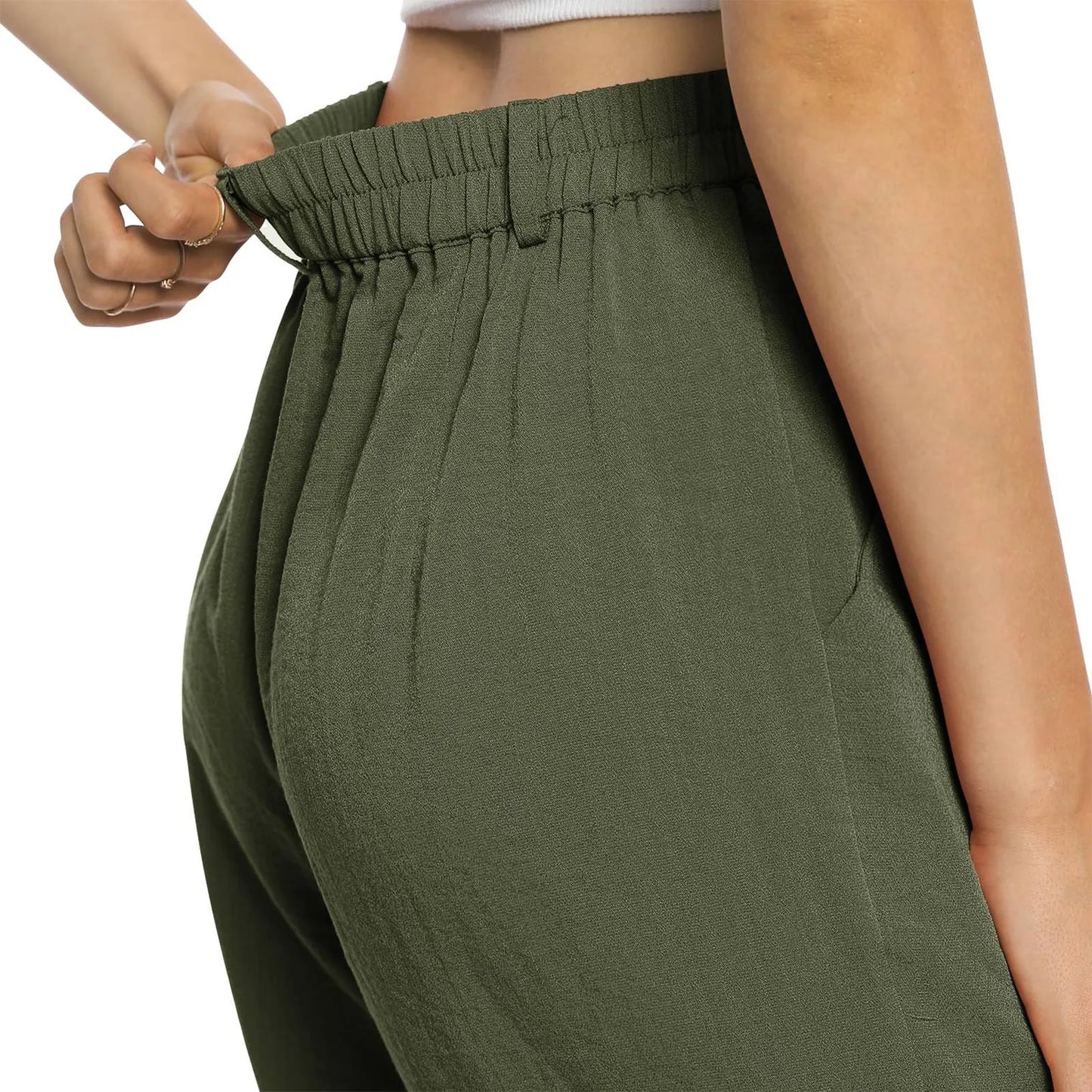 Womens Casual Wide Leg Pants High Waisted Button Down Straight Long Trousers Palazzo Pants Elegant Woman Flared Pants Youthful