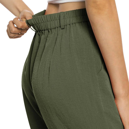 Womens Casual Wide Leg Pants High Waisted Button Down Straight Long Trousers Palazzo Pants Elegant Woman Flared Pants Youthful