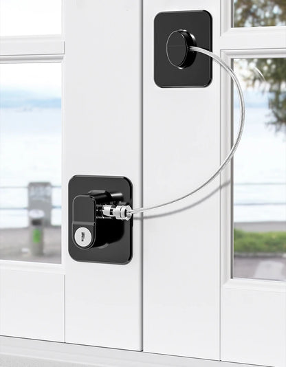 Baby Safe Refrigerator Lock with Key Code Lock Baby Safety Cabinet Lock Sliding Wardrobe Door Lock Home Limiter