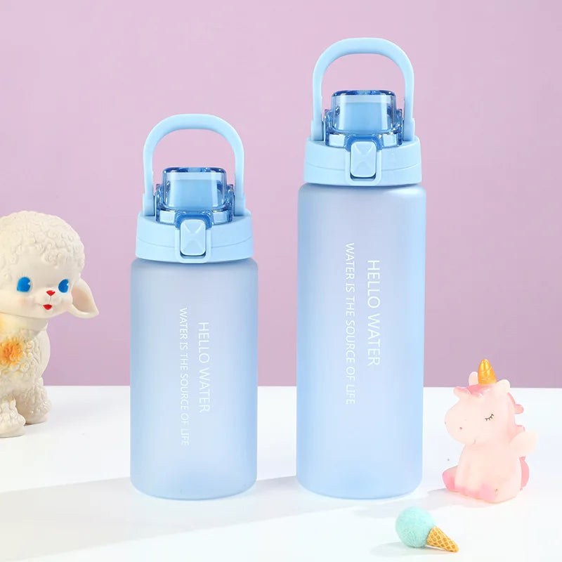 Sports Water Bottle Fitness Water Bottle Portable Outdoor Water Cup Reusable Water Bottle With Flip Top Lid Travel Water Bottle