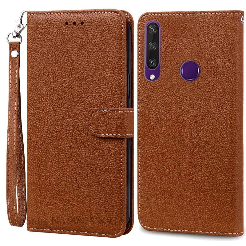 For Huawei Y6P Case Leather Wallet Flip Case For Huawei Y6p Case MED-LX9N Soft Full Cover Coque Fundas for Huawei Y6P Case