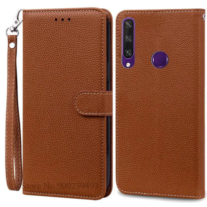 For Huawei Y6P Case Leather Wallet Flip Case For Huawei Y6p Case MED-LX9N Soft Full Cover Coque Fundas for Huawei Y6P Case