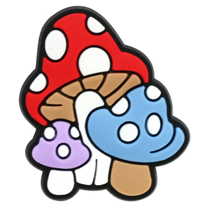 Cute Mushroom Shoe Charms Decoration for Crocs Pin Accessories Bracelet Wristband Party Party Gifts