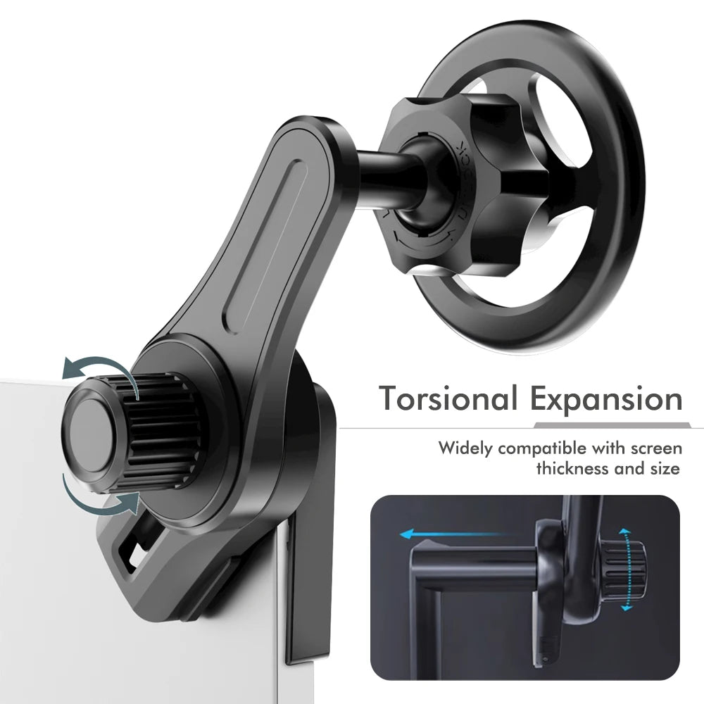 New Car Mounted Display Screen Magnetic Mobile Phone Holder 360 Degree Rotation Foldable Mount Usded for Car Electric Vehicle