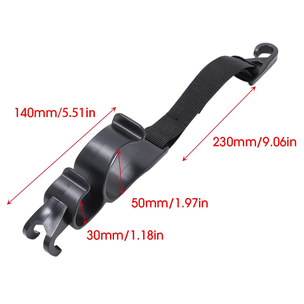 2pcs Multi-functional Cars Interior Hooks Car Seat Back Hook Trunk Umbrella Holder In-Car Umbrella Storaging Tools