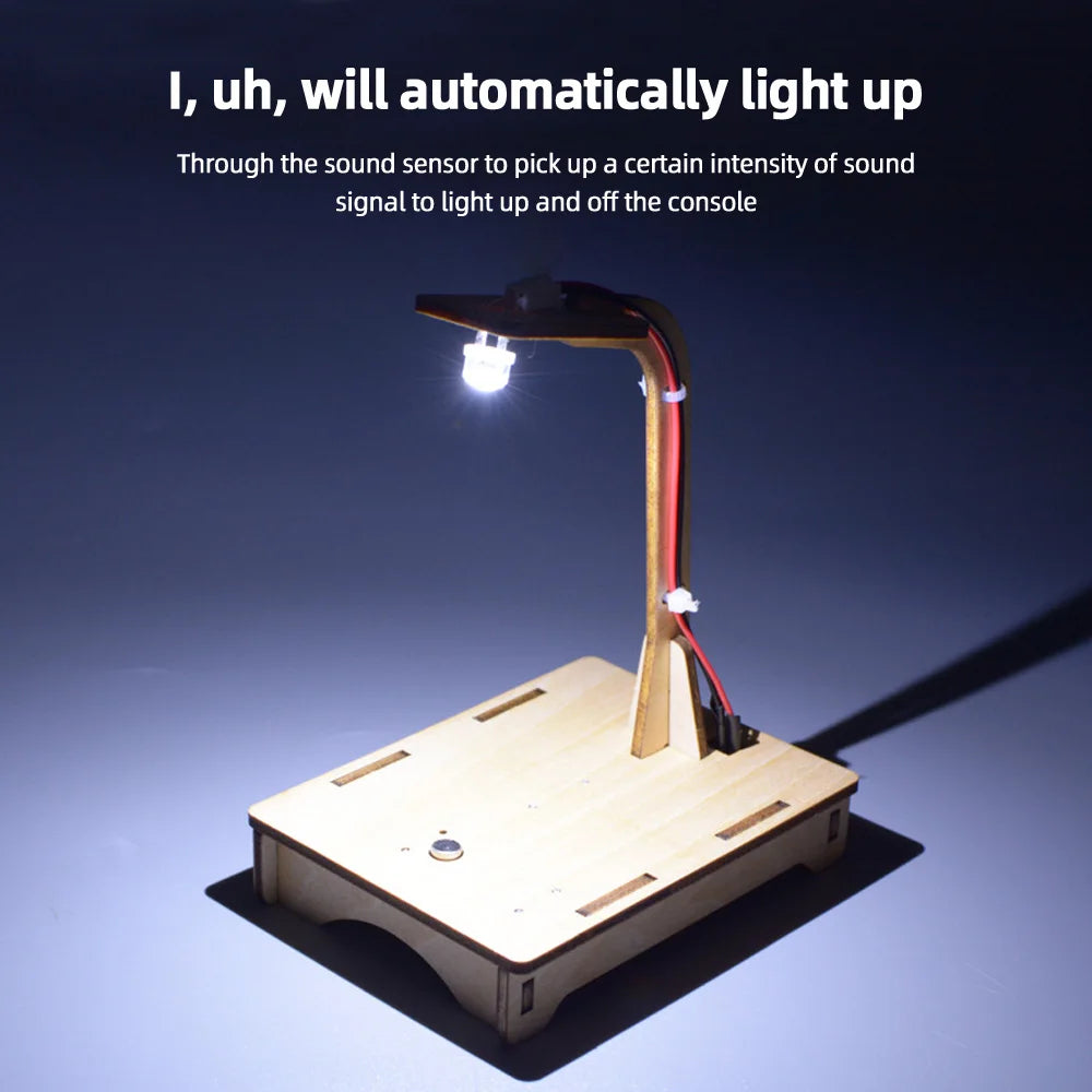 DIY Voice Sensor lamp Science and Technology Invention Hand-made Self-made Assembly Materials Science handmade toys physics toy