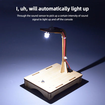 DIY Voice Sensor lamp Science and Technology Invention Hand-made Self-made Assembly Materials Science handmade toys physics toy