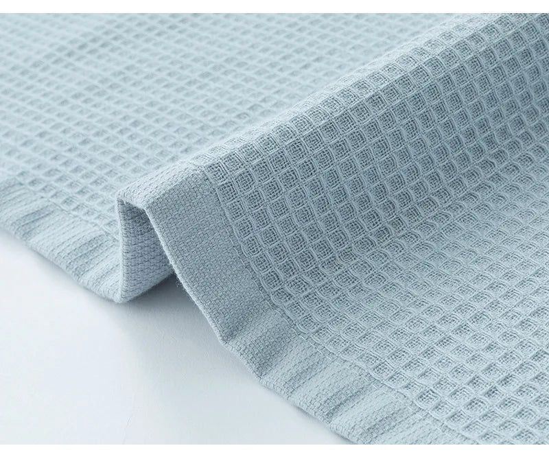 100% Cotton Double Layer Waffle Terry Bath Towel Soft Shower Towels Beach Towels Home Bathroom Towel For Adults
