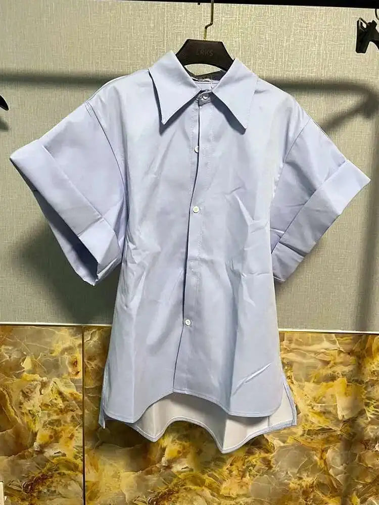 LUZHEN Niche Design Stylish Short Sleeve Shirts Original Fashion Elegant Handsome Korean Clothing Men Casual Blouses Tops LZ4028