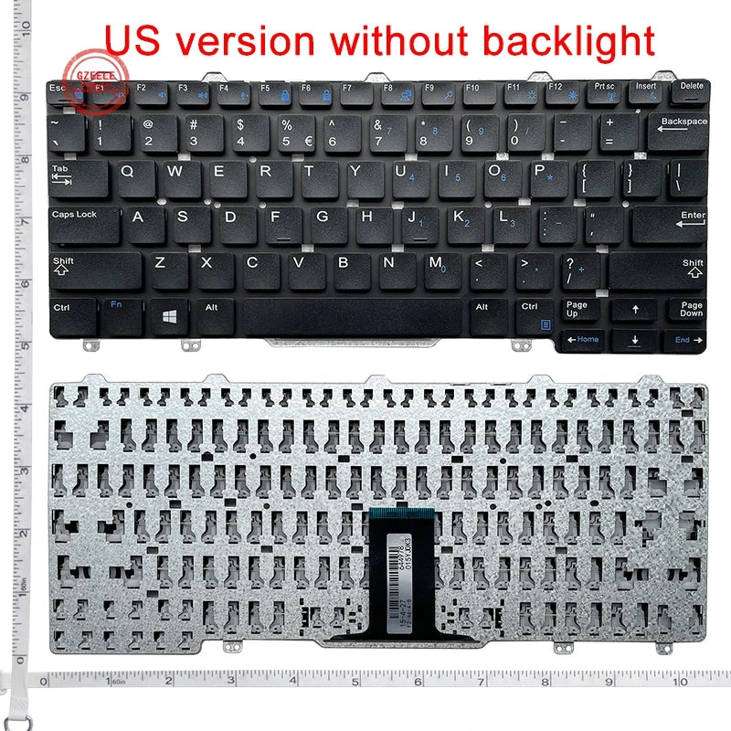 US Laptop Keyboard For DELL Latitude  7350 E7250 3150 3160 3165 12-5000 5280 5290 5250 Latitude 7280 7380 E5250 E7270 E5270