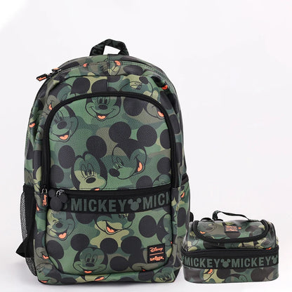 Genuine Australian Smiggle Schoolbag Cute Army Green Mickey Student Children's Large Capacity Backpack Meal Bag Student Gift