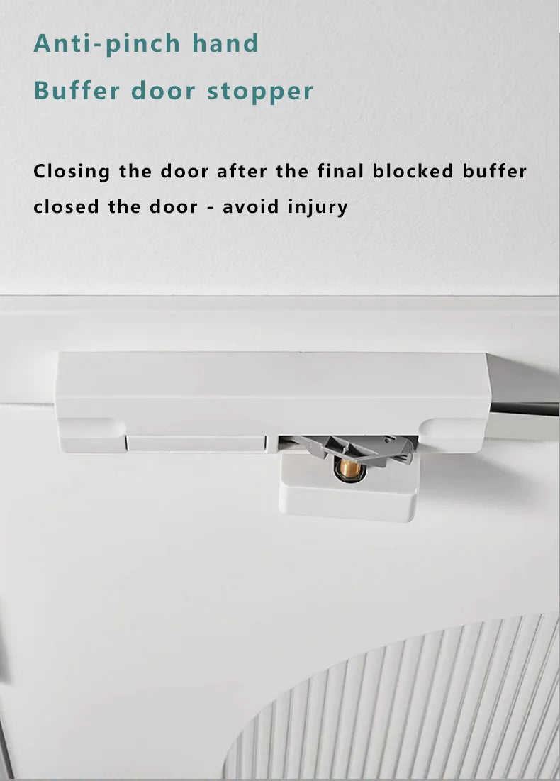 Door Buffer Damper Hydraulic Door Closer Wooden Door External Door Opening Household Silent Automatic Closing Anti-pinching