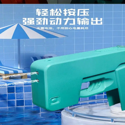 Folding mobile phone water gun, large-capacity explosions, water spray guns, boys and girls, baby water toys.