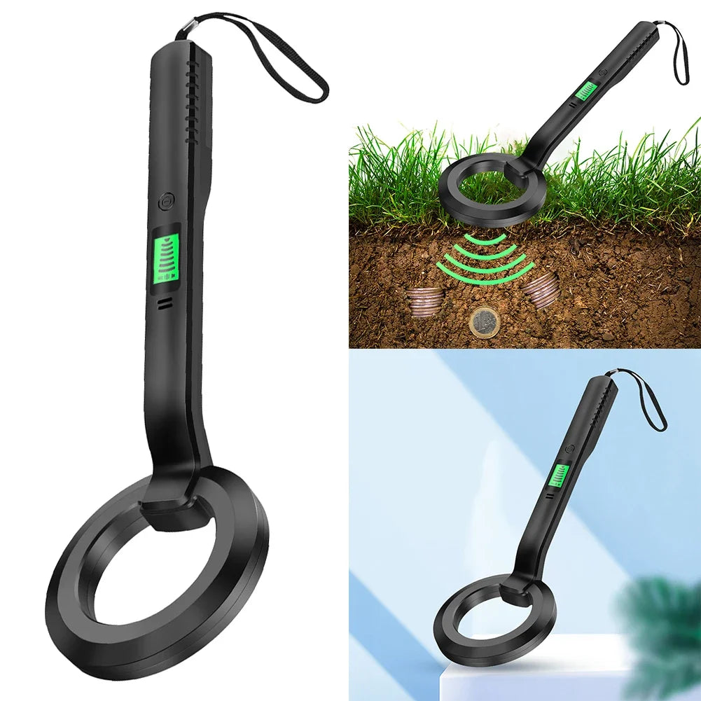 Metal Detector Gold Silver Detector Gold Search Treasure Getector Gold Finder 360 Degree Handheld Alarm Coil Metal Detect Tool