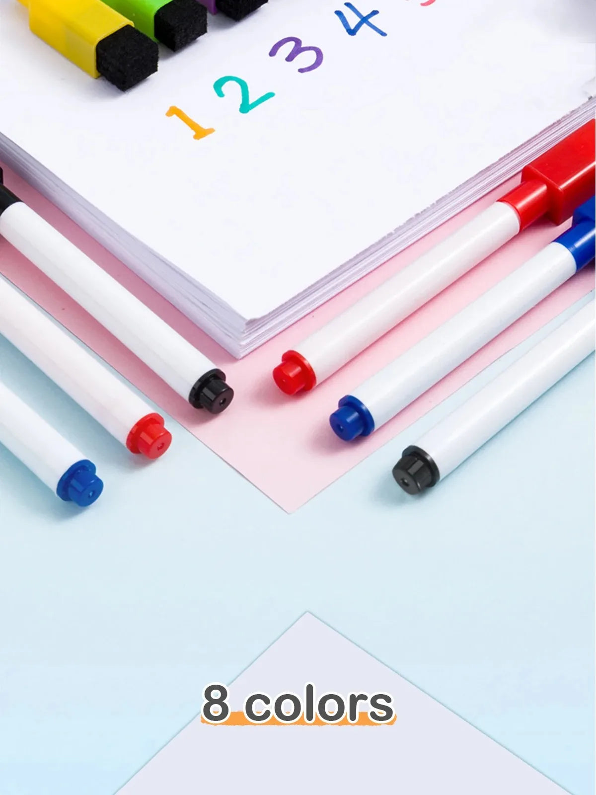 Multi-color optional magnetic whiteboard pens can absorb erasable markers office cultural and educational supplies