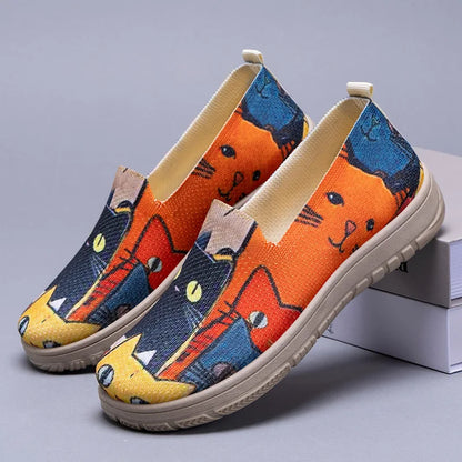 Women's Shoes 2025 Summer Casual Sneakers Breathable Color Block Chunky Sole Affordable Free Shipping