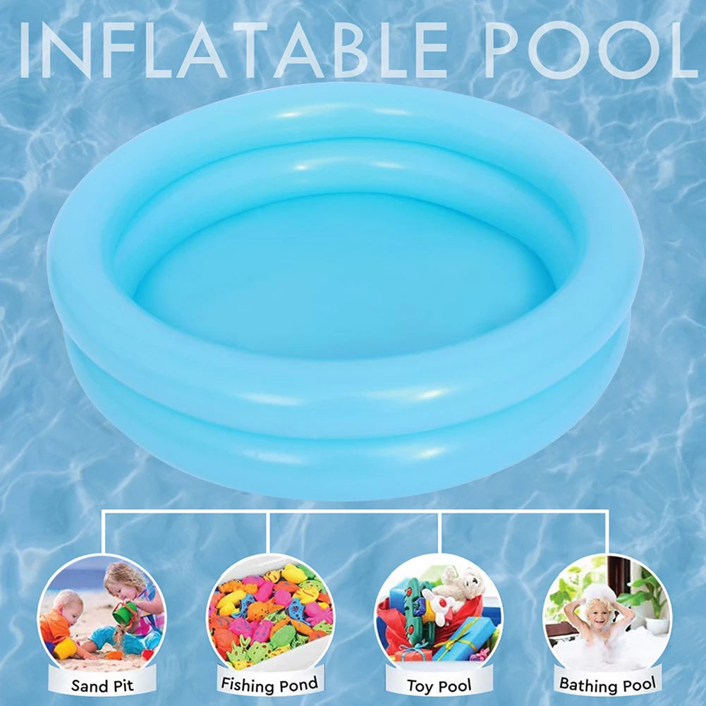 Reusable Inflatable Swimming Pool Garden Portable Thickened Kids Water Toys Party Round Indoor Outdoor Paddling Pool