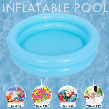 Reusable Inflatable Swimming Pool Garden Portable Thickened Kids Water Toys Party Round Indoor Outdoor Paddling Pool