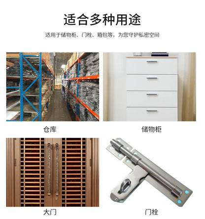 Strong Padlock with Key Outdoor Door Locks Classical Solid Dormitory Lock Anti-theft Warehouse Barn Big Cabinet Rustproof Locks