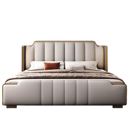 Italian Luxury Beds Leather Modern Simple Storage Beds Queen White Bedroom Double Somieres Marcos De Cama Bedroom Furniture