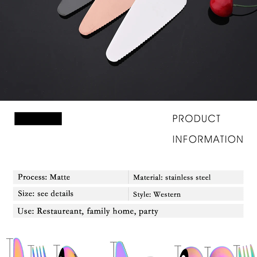 2Pcs Silver Stainless Steel Salad Spoon Fork Salad Server European Style Salad Dinnerware Cutlery Set Kitchen Tool Accessories