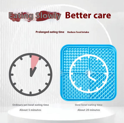 Pet Dog Cat Licking Pad Licking Pad Anti Choking Slow Food Utensils Slow Food Bowl Licking Plate Pet Cat Yogurt Meal Mat