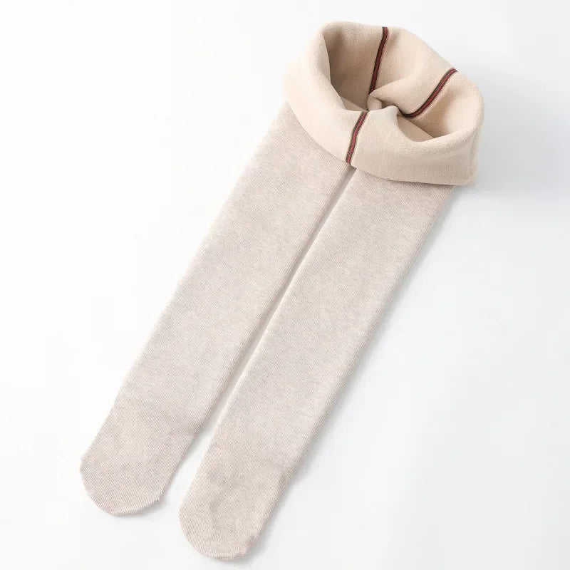 Winter Infant Girls Plus Velvet Pantyhose Children's Leggings Thickening Kids Babys Skinny Pants Snow Keep Warm