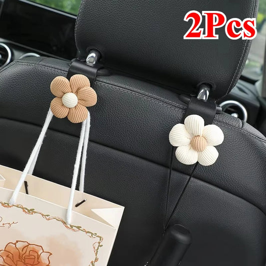 Car Hooks Portable Car Seat Headrest Organizer Hooks Vehicle Seat Back Hook For Purses Bags