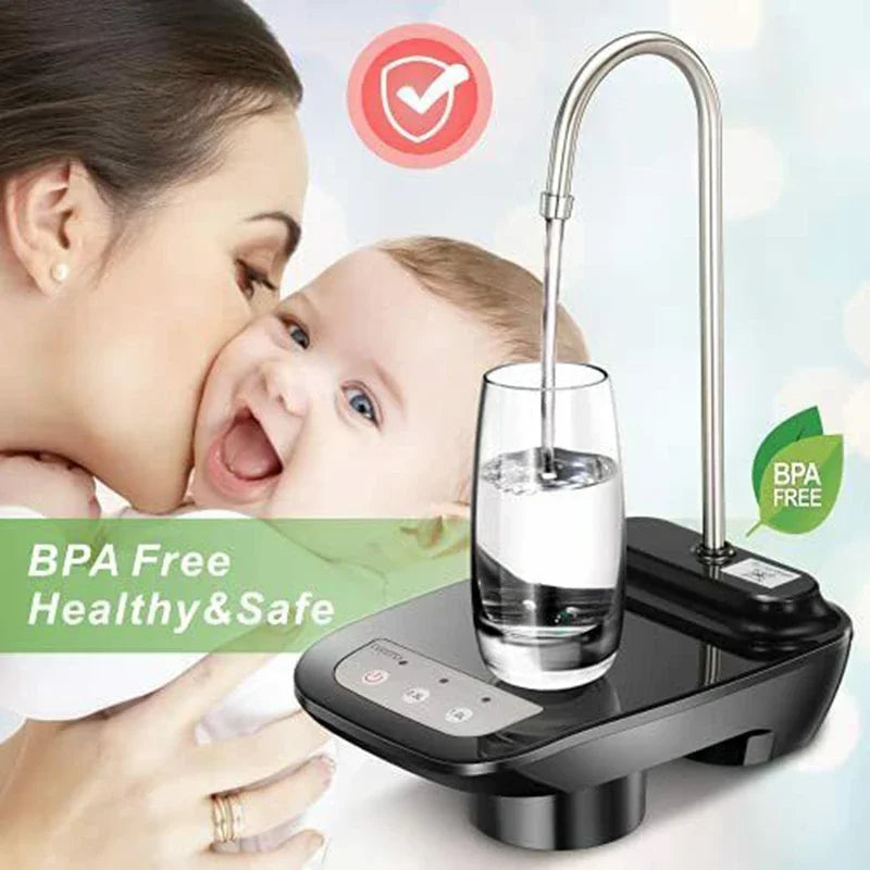 Electric Water Gallon Pump Automatic Water Bottle Dispenser  Rechargeable Water Pump Dispenser With Stand Water Dispenser