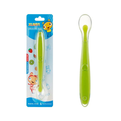 Baby Spoons Soft Silicone Toddler Complementary Food Feeding Training Spoon for Infants Soft Tip Spoon Children Stuff Tableware