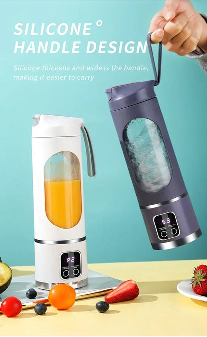 Kitchen Blender Mini Electric Juicer USB Rechargeable Smoothie Milkshake Maker Portable Automatic Fresh Squeezed Fruit Orange