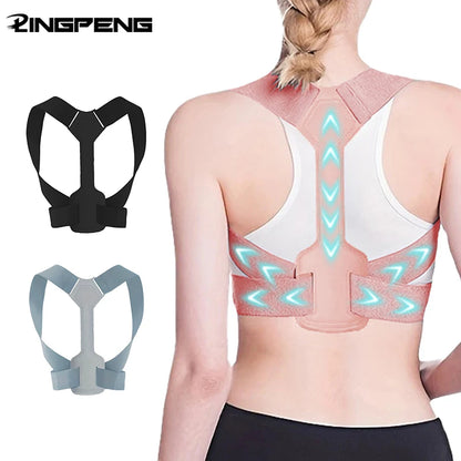 Back Straightener Posture Corrector Women Men Upper Back Brace Posture Belt Relief Scoliosis Suppor Back Harness Posture