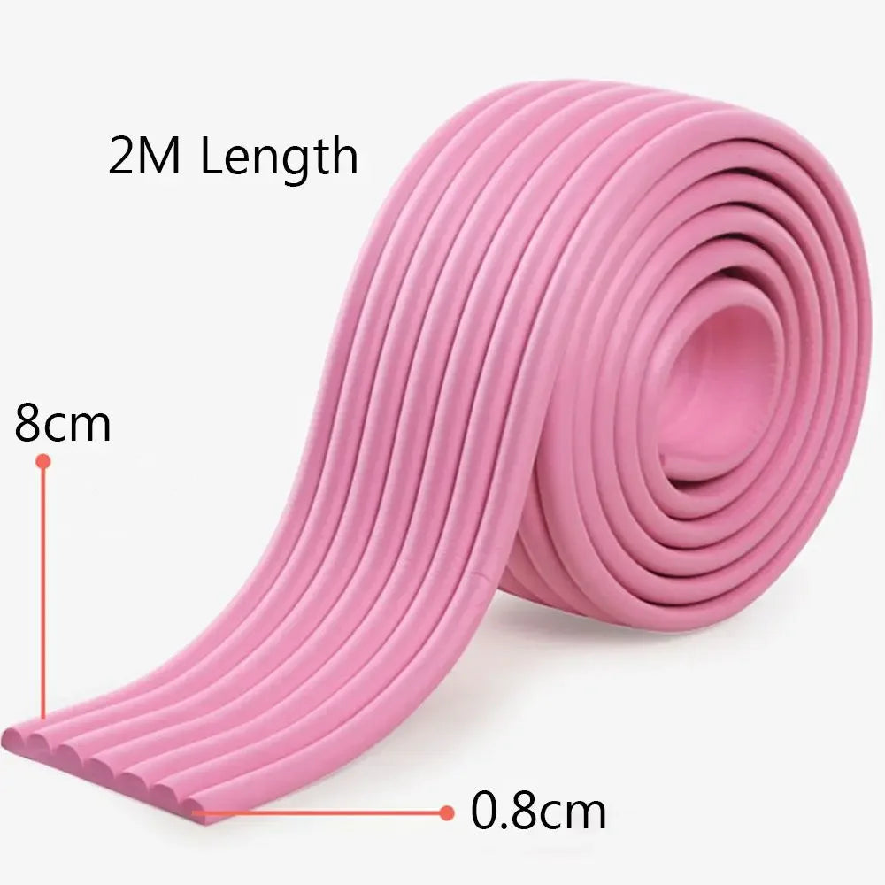 Multi-Functional Furniture Corner Protector 2M Child Bumper Strips Baby Safety Foam Protection Desk Edge Guard