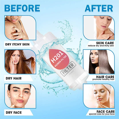 Vitamin C Shower Head Filter,Scented Bathing Shower Filter,Chlorine Removal Water Softener ,Natural Vitamin C Shower Filter