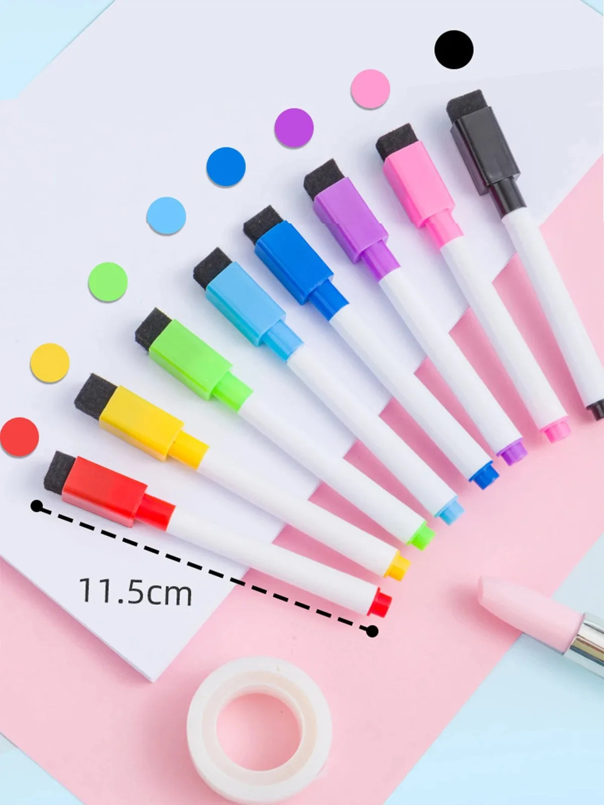 Multi-color optional magnetic whiteboard pens can absorb erasable markers office cultural and educational supplies