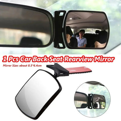 Car rearview mirror, children's observation mirror, indoor auxiliary mirror, 360 degree rotation, car mounted rearview mirror