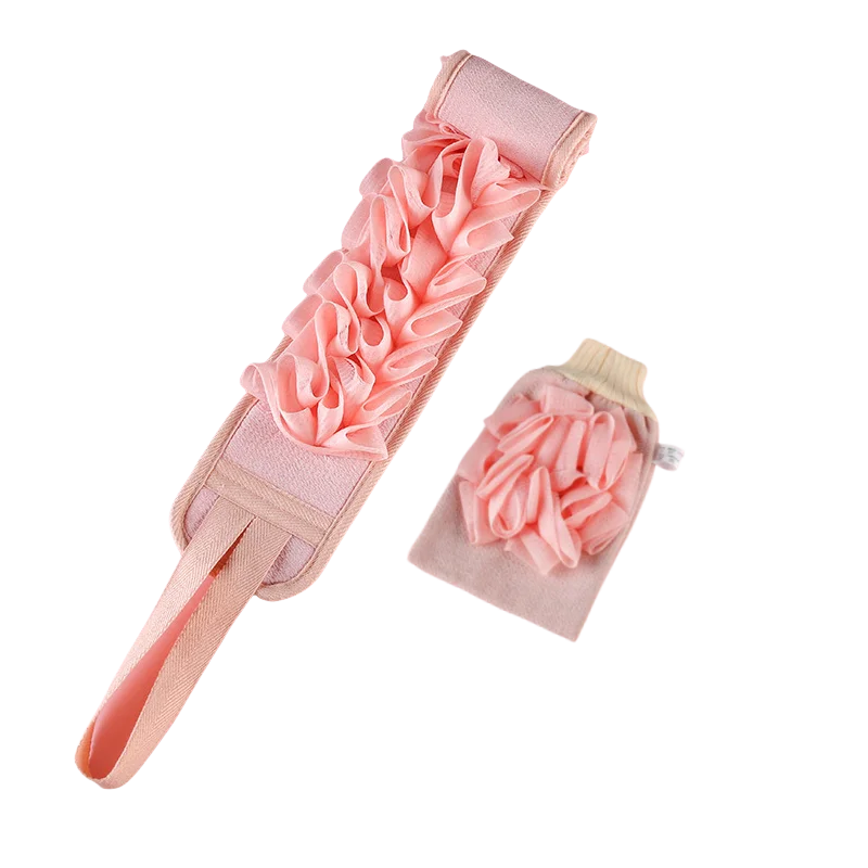 2-in-1 Pullback Towel Strong Rubbing Back Bath Towel Bath Bar Bath Flower Rubbing Mud Home Rubbing Bath Towel