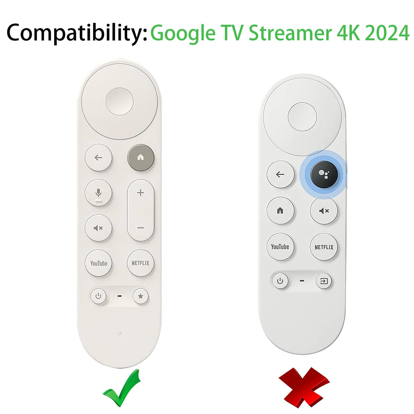 For Google Silicone Remote Controller Cases Protective Covers For Google TV Streamer 4K TV 2024 for Google GY3LE Remote Controll