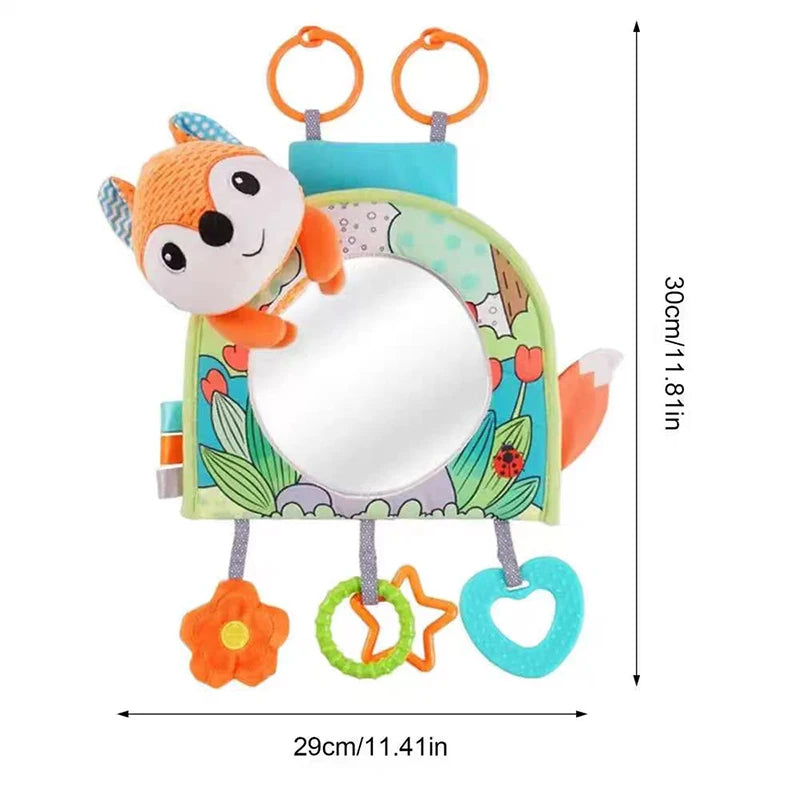 Baby Mirror Car Seat Toys Baby Rear Mirror Hanging Toys Kids Monitor Infant Tummy Time Toys Travel Toys Babies Carseat Toy Gifts