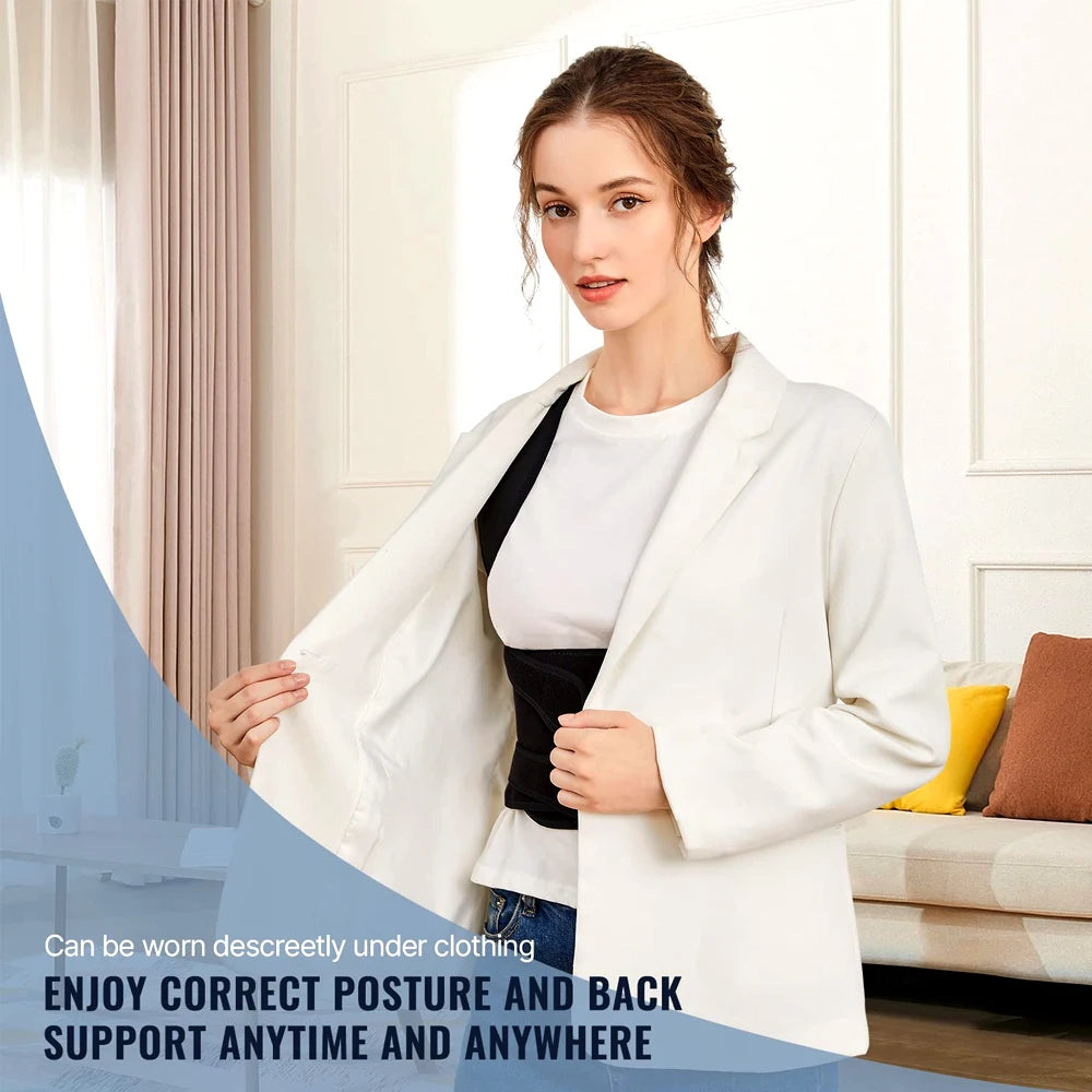 Back Brace and Posture Corrector for Women Men, Adjustable & Lightweight - Scoliosis & Hunchback Correction, Relief Back Pain