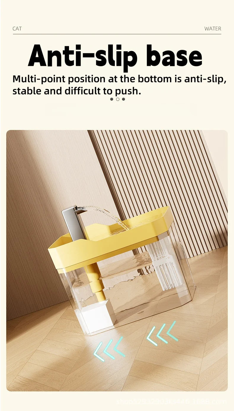 1.5L Cat Water Fountain Auto Filter Pet Cat Drinker USB Automatic Water Drinking Fountain Dispenser live Water Circulation