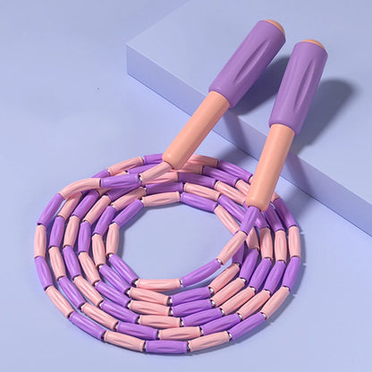 Jump Rope With Segmented Sleeve Adjustable Length For Kids Not Easy To Tangle