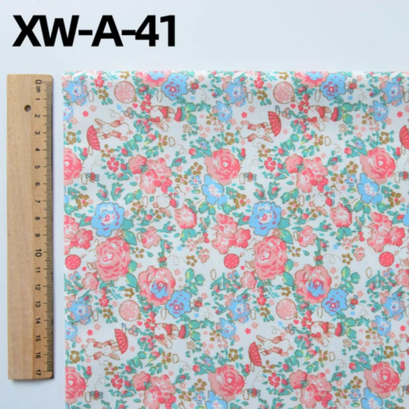 Fabric cotton handmade diy bedding flowers garden flowers pure cotton printing fabric twill cotton fabric sewing