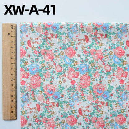 Fabric cotton handmade diy bedding flowers garden flowers pure cotton printing fabric twill cotton fabric sewing