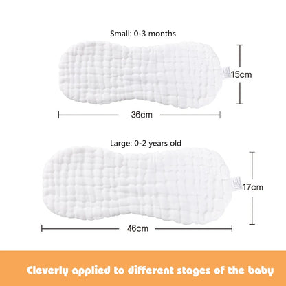 12-layer Infant Diapers for Newborn Baby Comfy Nappy Pants Breathable Household Pad Unisex Urinary Pocket Cotton Inserts 36x15cm