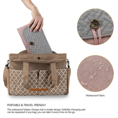 Portable Multifunction Foldable Waterproof Changing Pad Newborn Baby Diaper Changing Mat Changing Pads