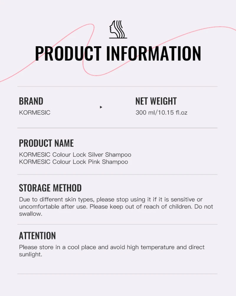 Color-Protecting Shampoo,Pink Setting Shampoo,Color Locking Care Shampoo,Enhance Color Retention Shampoo Makeup Color Protection