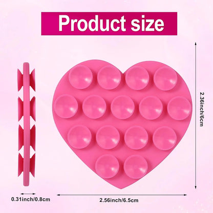 Double-Sided Suction Cup Phone Mount, Silicone Suction Phone Case Adhesive Sticky Phone Grip Hands-Free Phone Grip Phone Stand