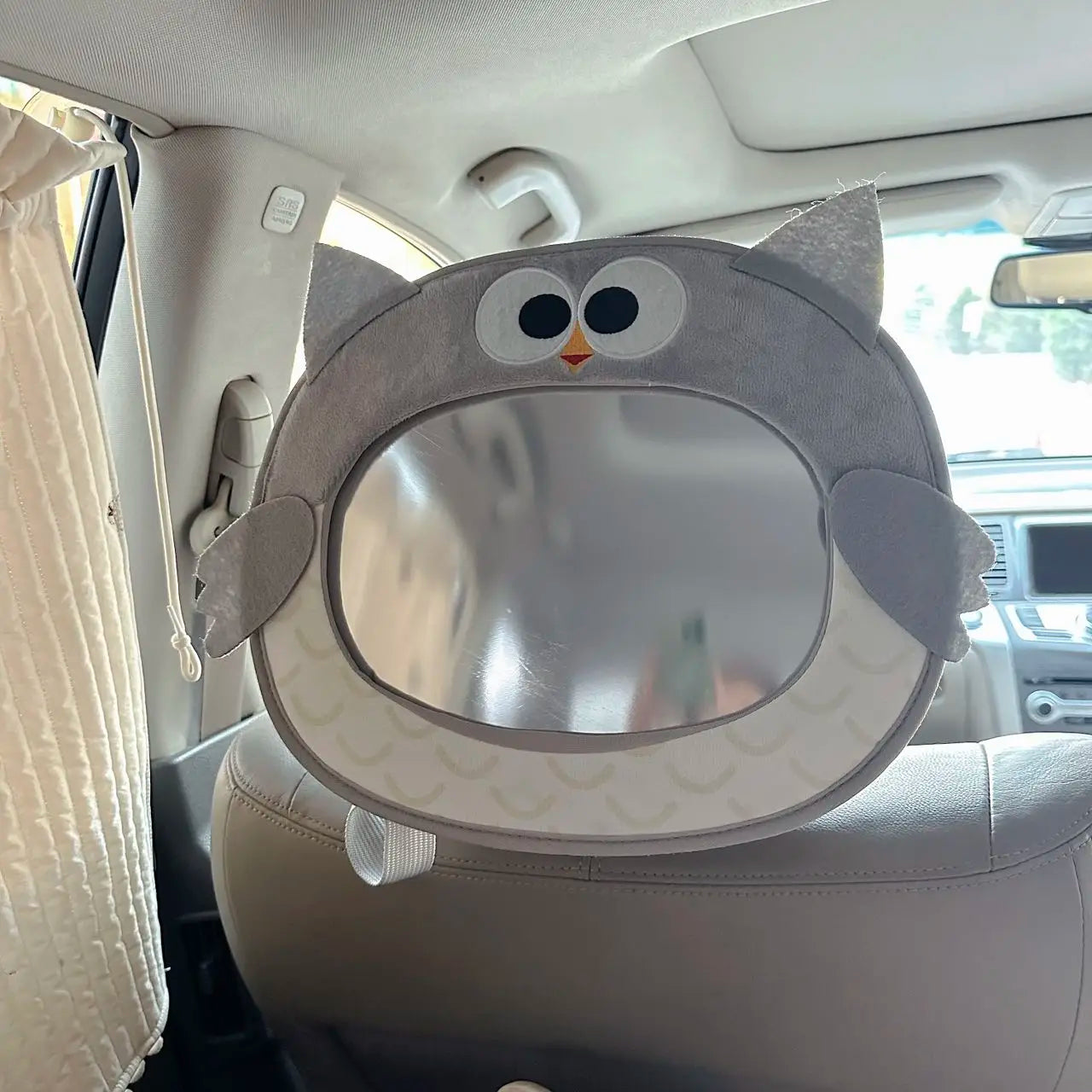 2025 Korean children's rearview mirror, car baby safety seat observation mirror, baby cartoon acrylic car mounted reflector