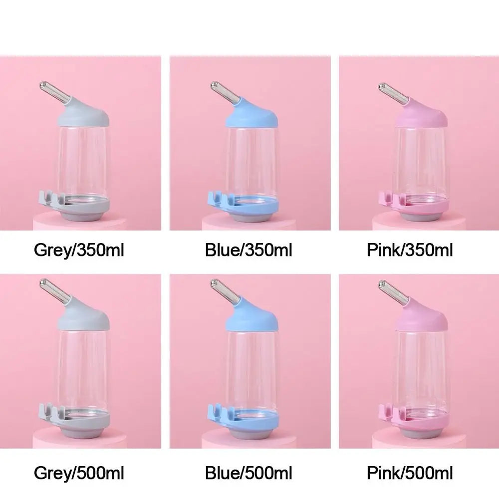 350/500ml Automatic Drinking Water Fountain Pet Dog Guinea Pig Squirrel Rabbit Licking Hanging  Water Feeder Bottle
